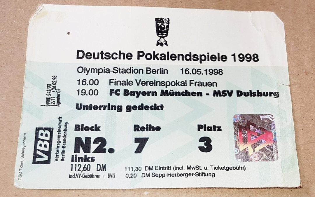 16.05.1998 DFB Pokalfinale in Berlin
